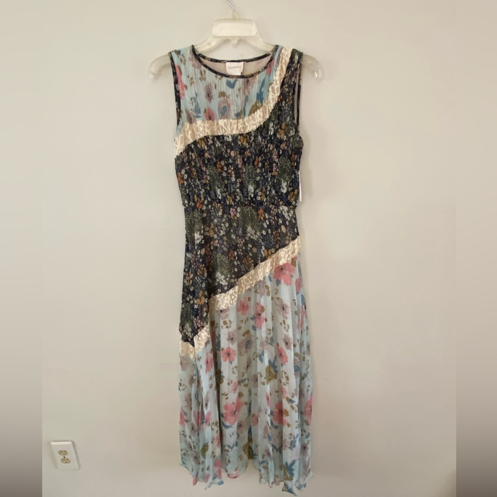 Anthropologie Foxiedot Maxi Floral Dress size small